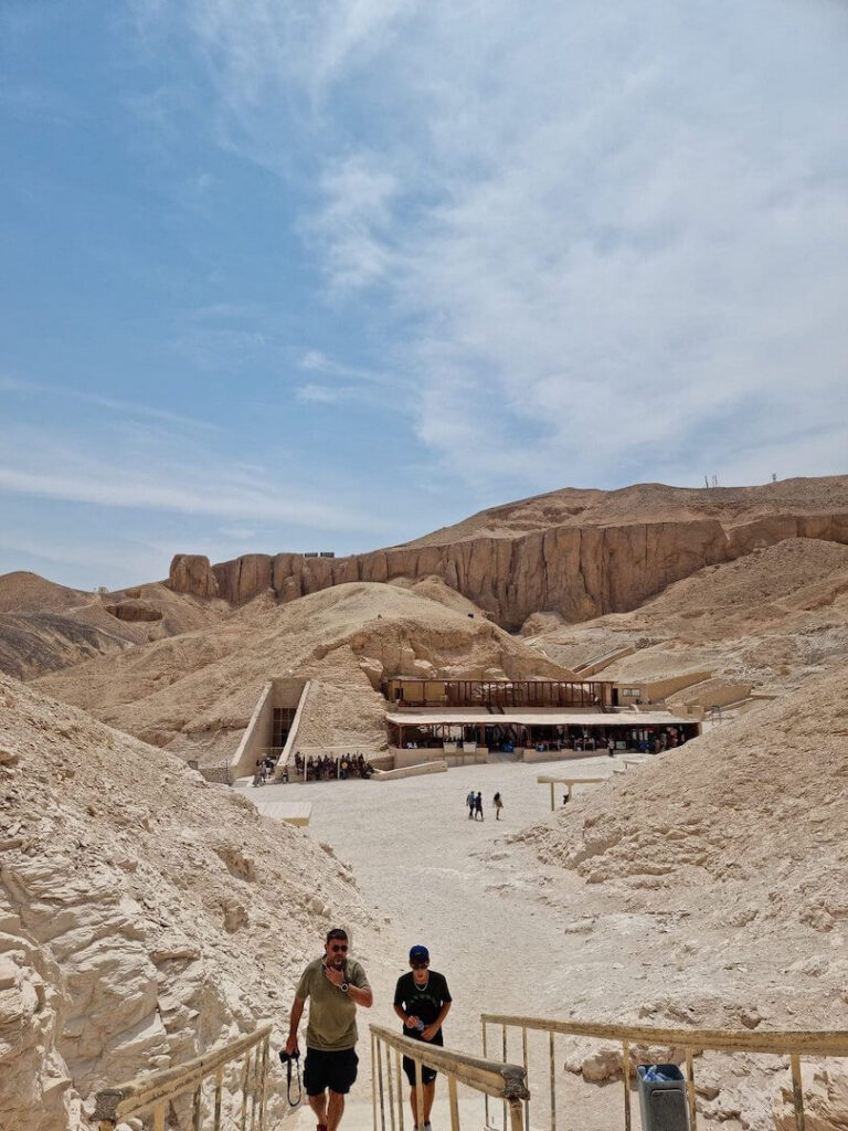 Tourists in Valley of the Kings