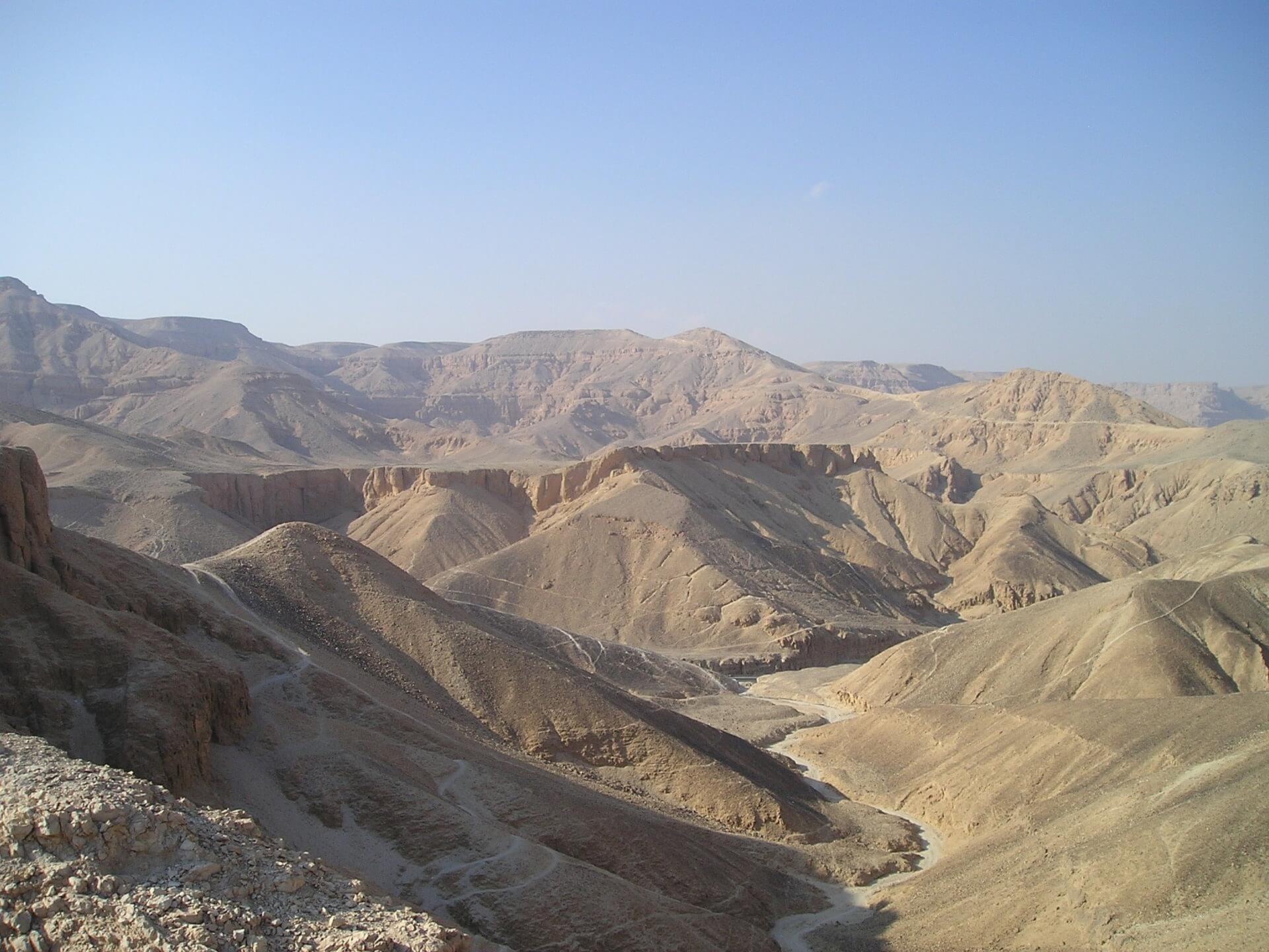 Valley of the Kings arial view