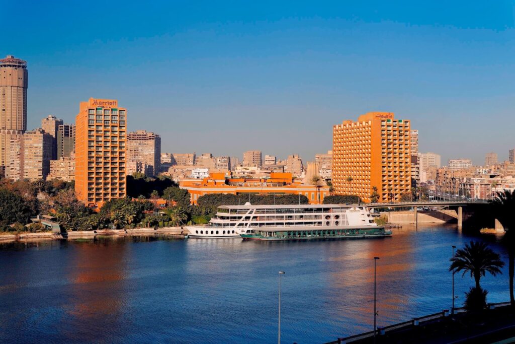 Cairo Marriott Hotel & Omar Khayyam Casino exterior nile view