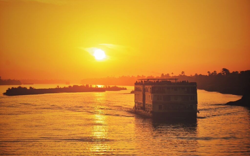 Egypt cruise sunset